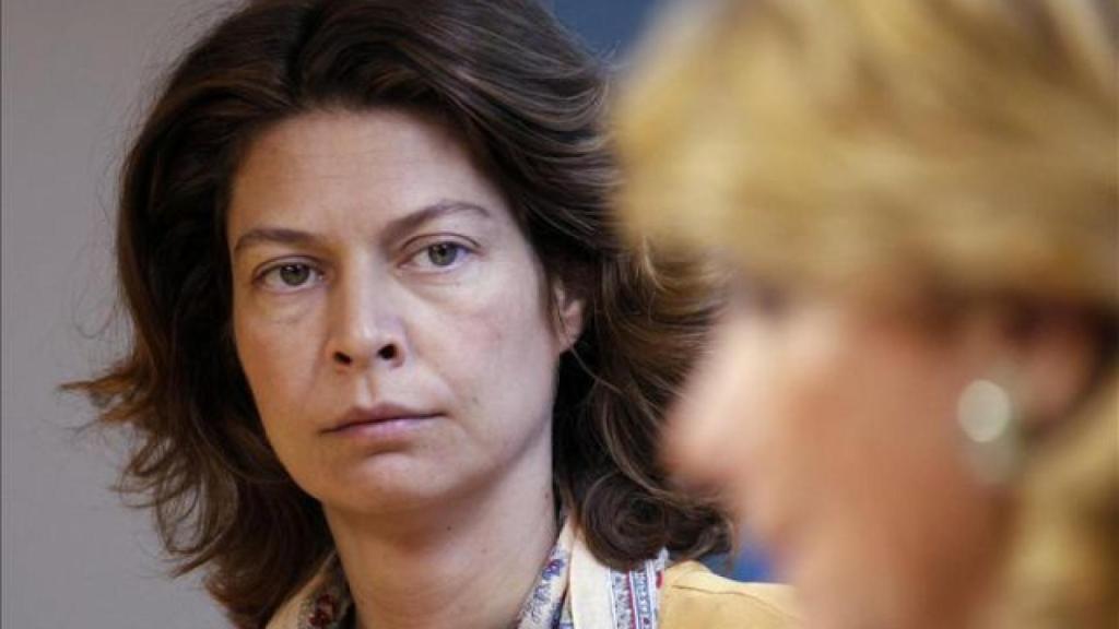 Lucía Figar con Esperanza Aguirre, de cuyo Gobierno fue consejera.