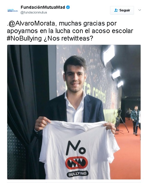 Morata se implica en la lucha contra el acoso escolar
