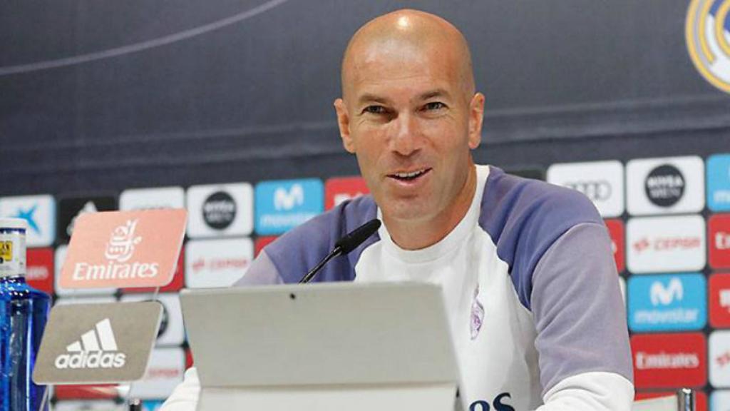 Zidane en rueda de prensa