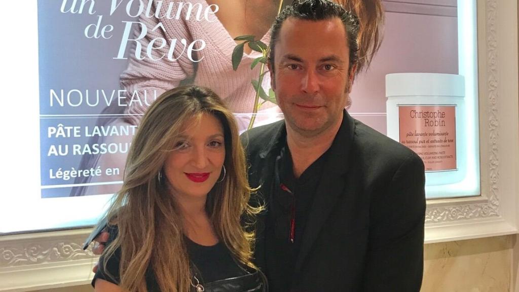 Claudia Di Paolo y Christophe Robin, durante la reciente visita de este a Madrid.