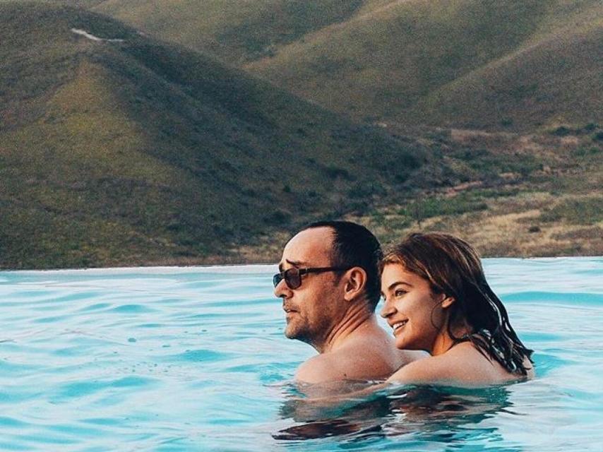 La pareja en uno de sus viajes recientes.