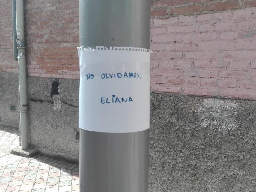 No te olvidamos. Es otro de los mensajes que se puede leer en recuerdo de Eliana.