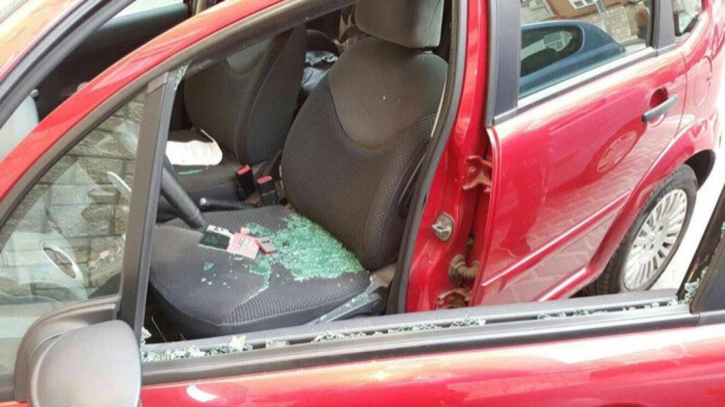 ventanilla rota coche cuatro marzo valladolid 1