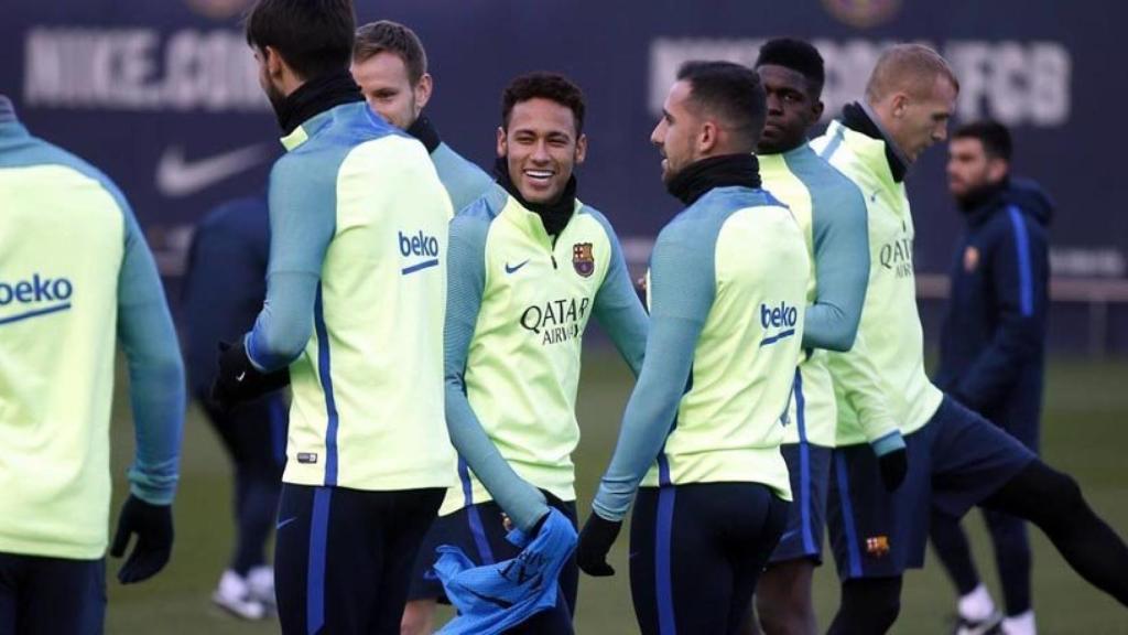 El Barcelona entrenando. Foto: fcbarcelona.com