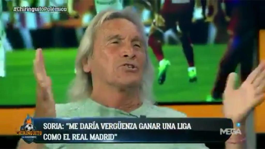 'Loco' Gatti en el Chiringuito. Foto: Twitter (@elchiringuitotv)