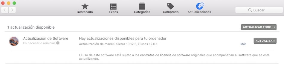 actualizacion macos 10.12.5