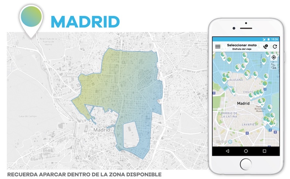 ecooltra madrid zona