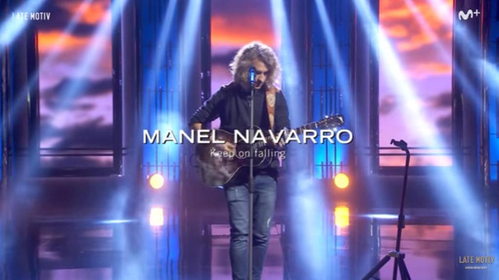 Manel Navarro presenta su nuevo tema, 'Keep on Falling', con Buenafuente