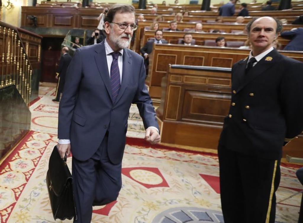 Mariano Rajoy, este miércoles en el Congreso.