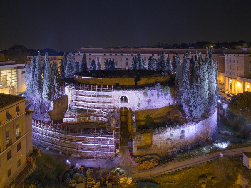El Mausoleo de Augusto, obra restaurada gracias al mecenazgo.