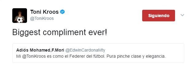 La comparación que más enorgullece a Toni Kroos