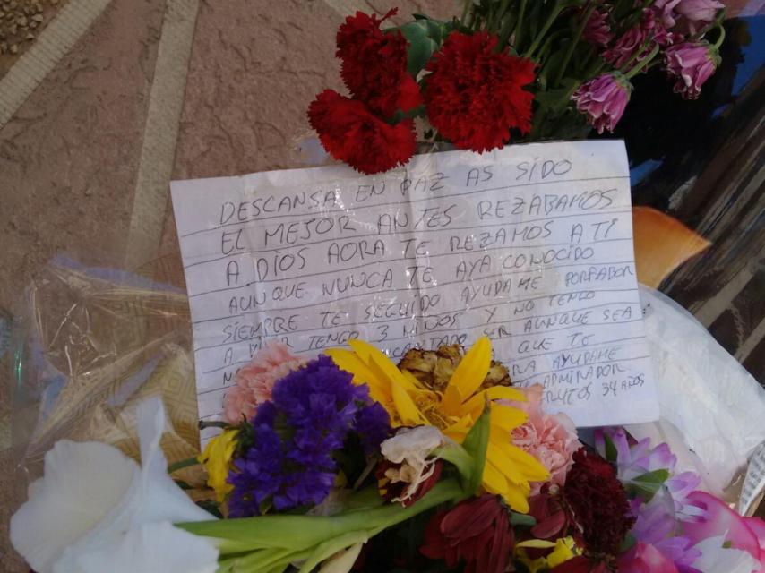 Uno de los mensajes destinados al Niño Sáez.