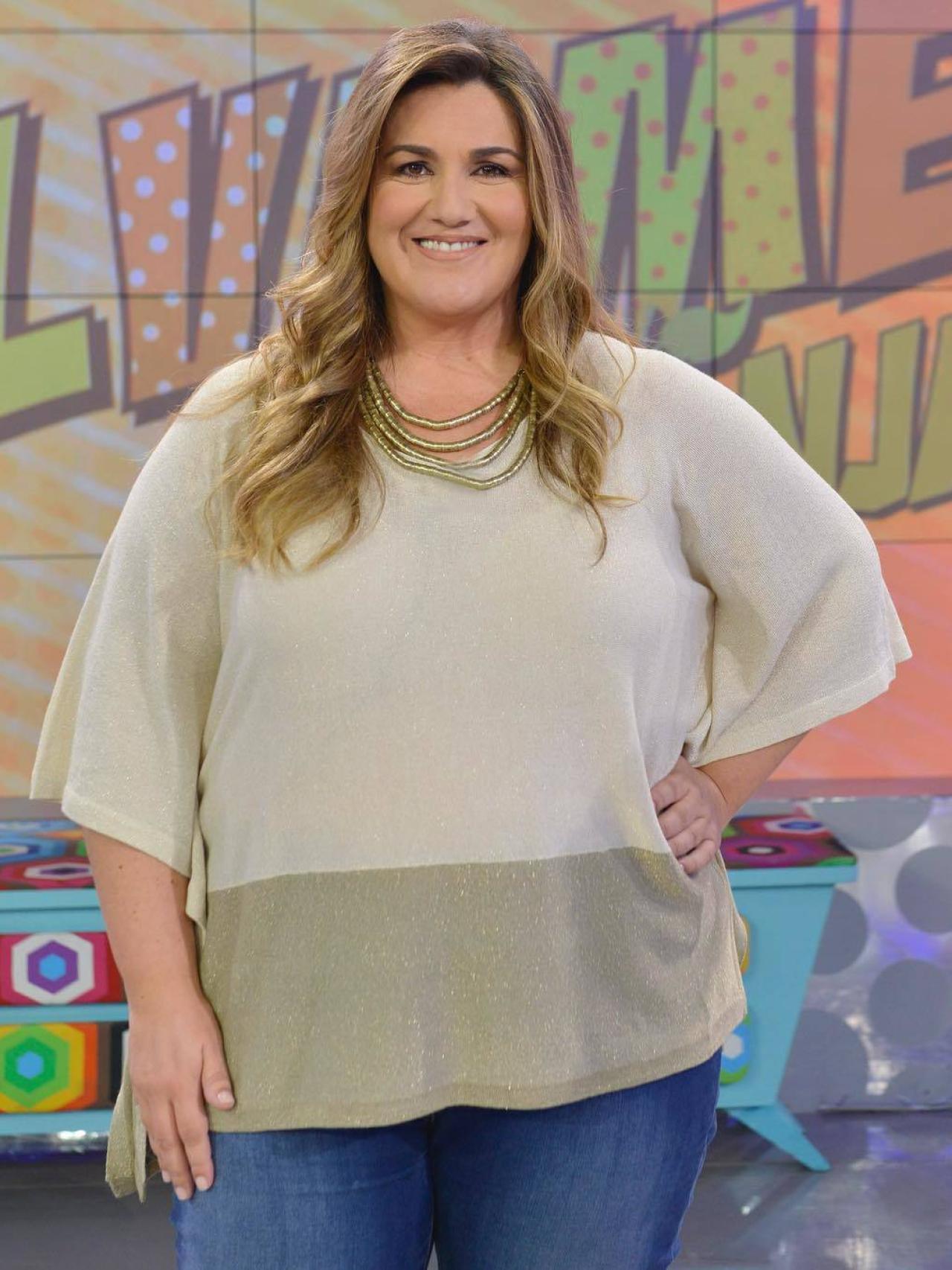 Carlota Corredera antes de adelgazar 60 kilos.