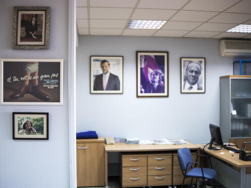 Vista general de la oficina de Goya, que utilizan como sede.