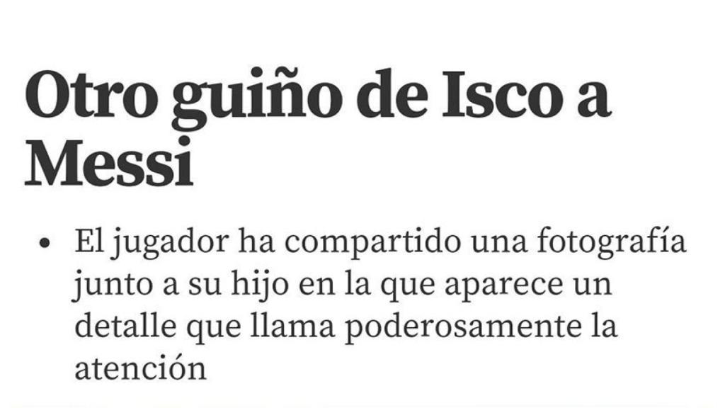 Titular de Mundo Deportivo sobre Isco. Foto: mundodeportivo.com