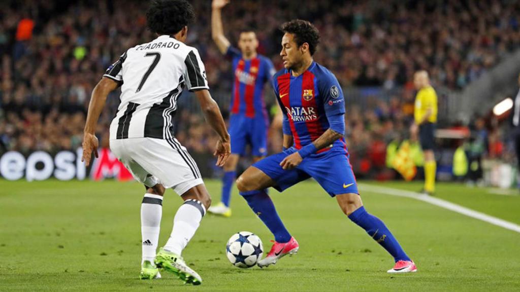 Neymar durante el partido Foto: Twitter (@FCBarcelona)