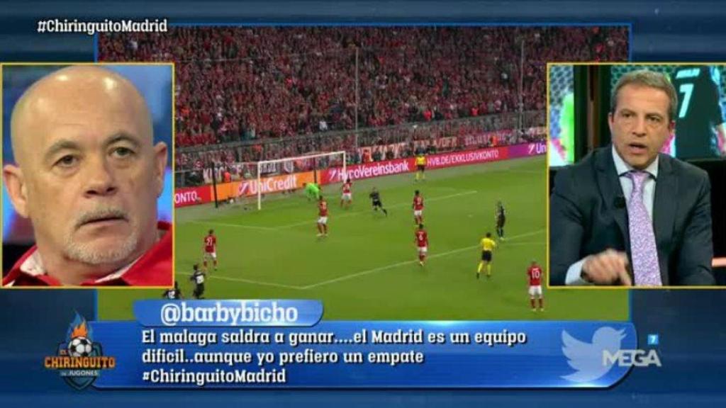 Nuevo cara a cara de Soria y Duro   Foto: Twitter (@elchiringuitotv)