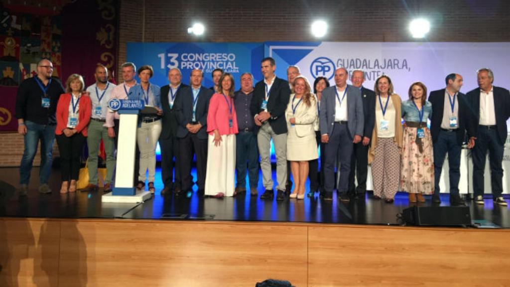 Clausura del Congreso del PP en Guadalajara, con Vicente Tirado.