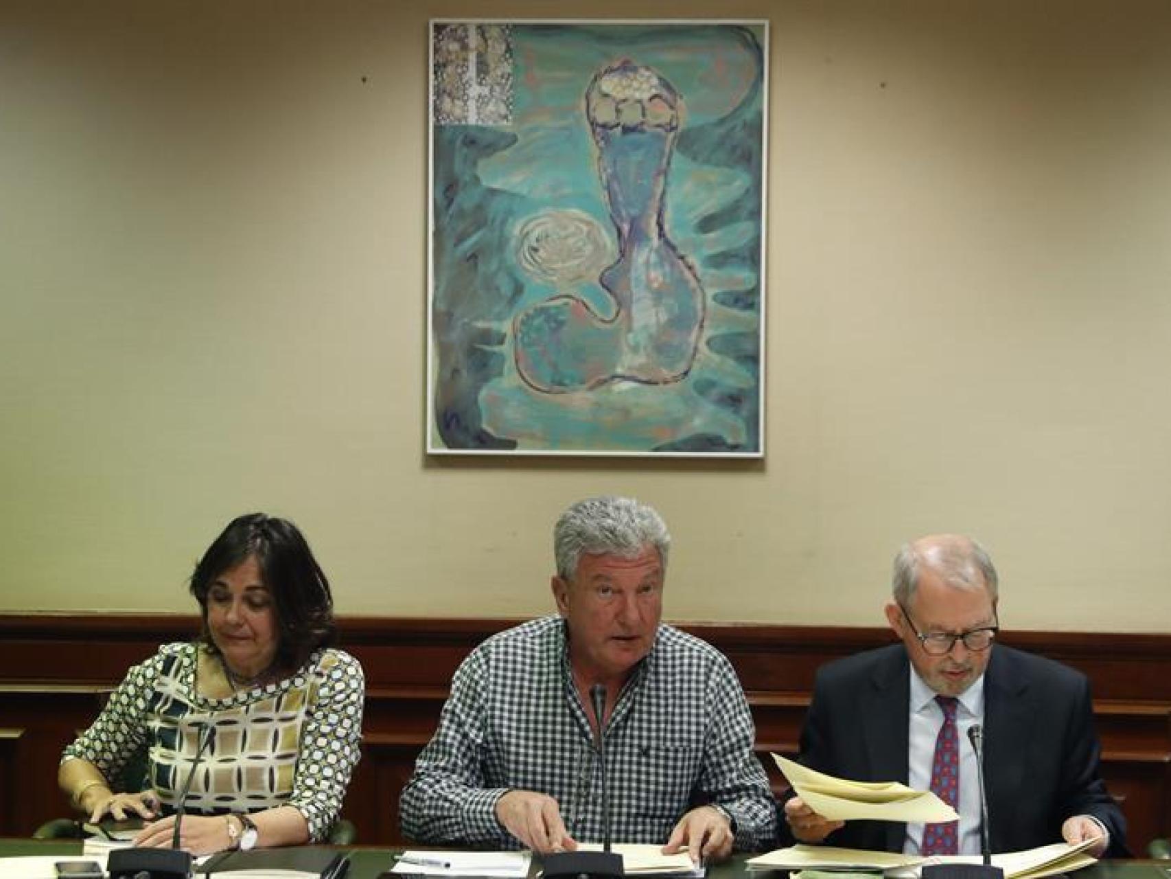 Pedro Quevedo, en la primera sesión de la comisión del PP.