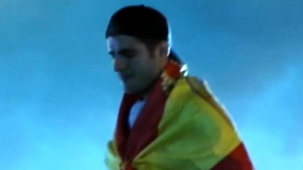 Morata llora en la celebración de La Liga. Foto: Cuatro