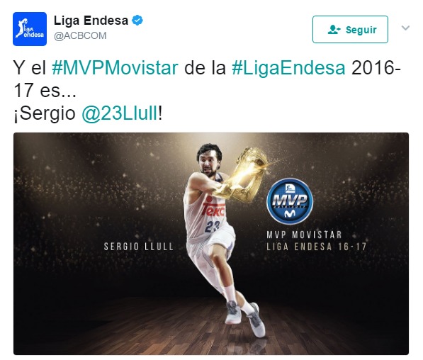 Llull, MVP de la ACB