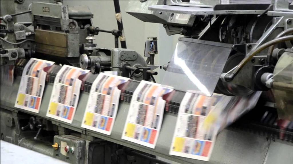 Una rotativa de un diario en papel en una imagen de archivo.