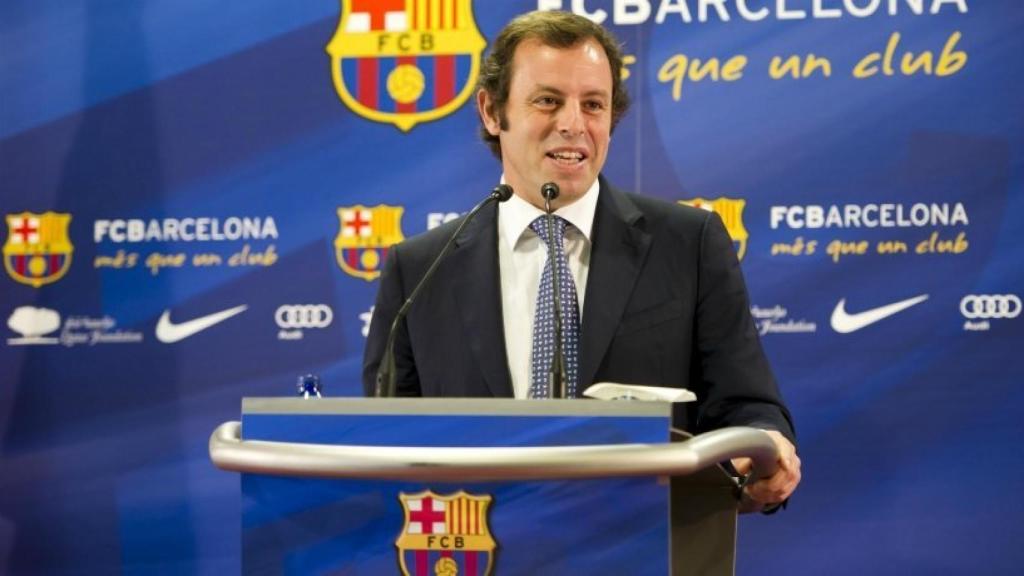 Rosell durante un acto con el Barça. Foto: fcbarcelona.es