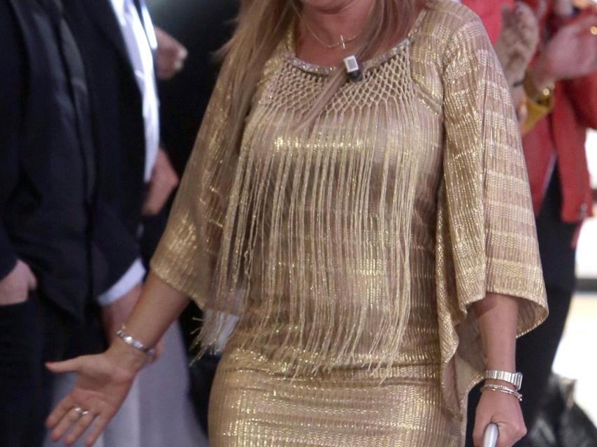 Belén Esteban, al ser proclamada ganadora de Gran Hermano VIP.