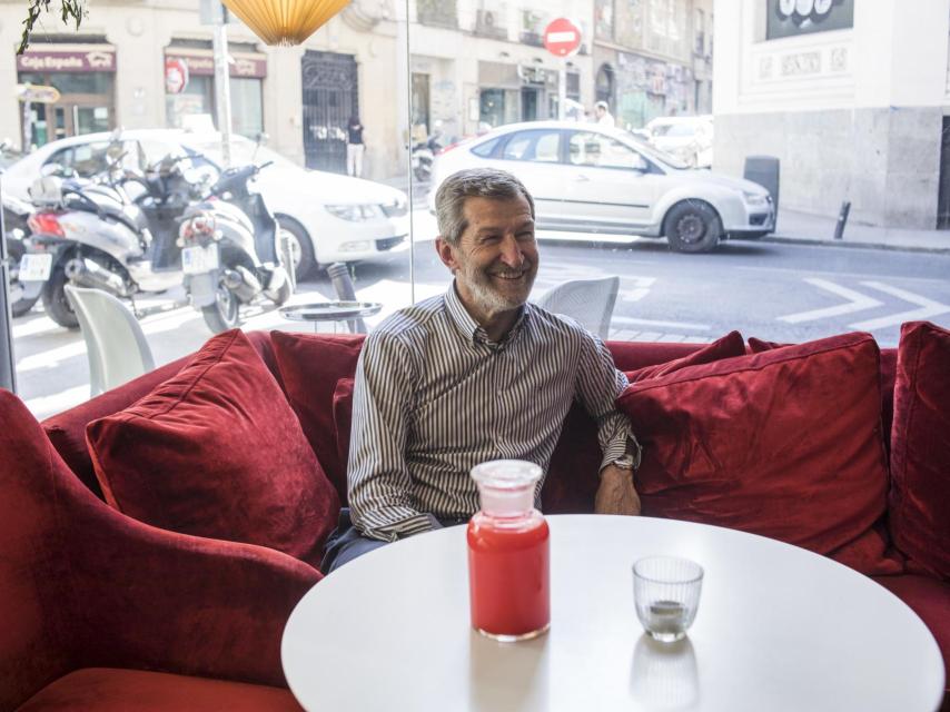 Julio Rodríguez, en un momento de la entrevista, en el Hotel Iberostar Las Letras, en Madrid.