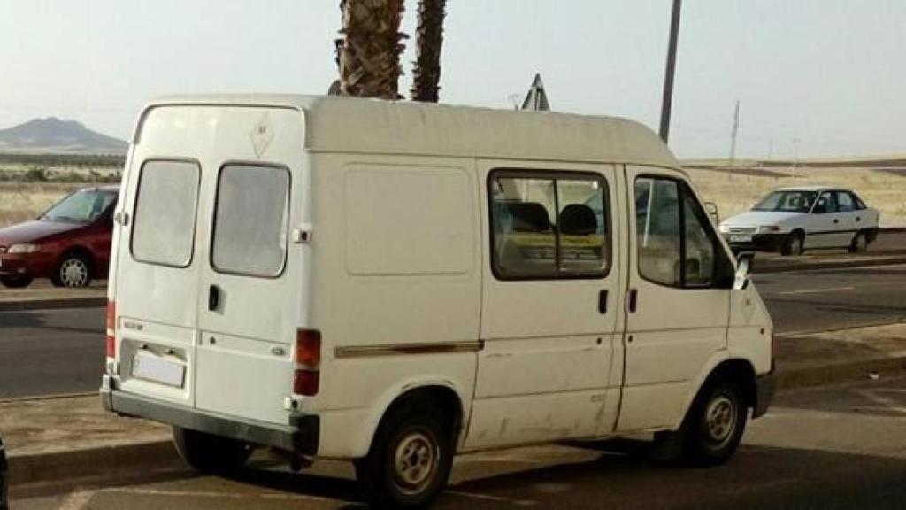 Furgoneta en la que huyeron los dos hermanos del clan de los Mauriño.