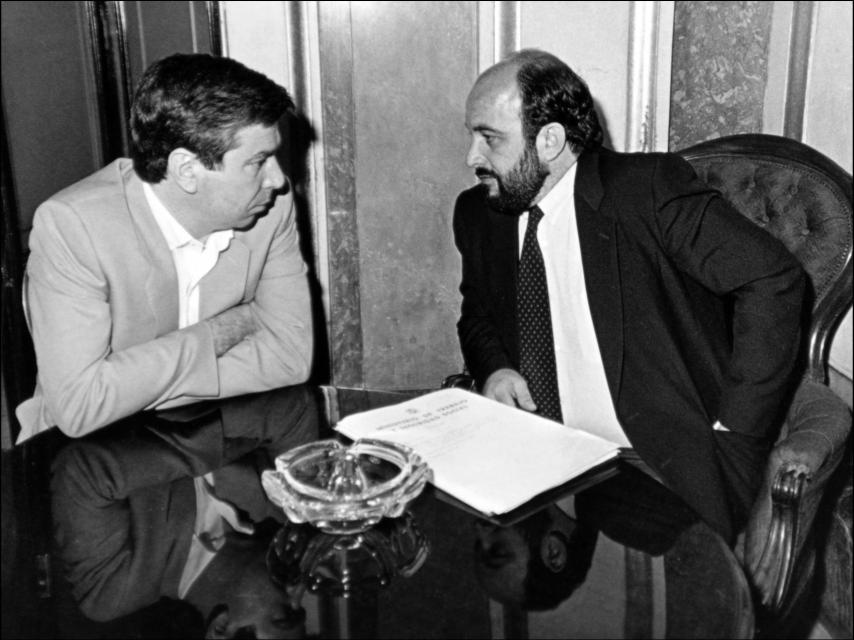 José Luis Corcuera y Joaquín Almunia.