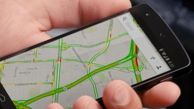 Google Maps en un móvil