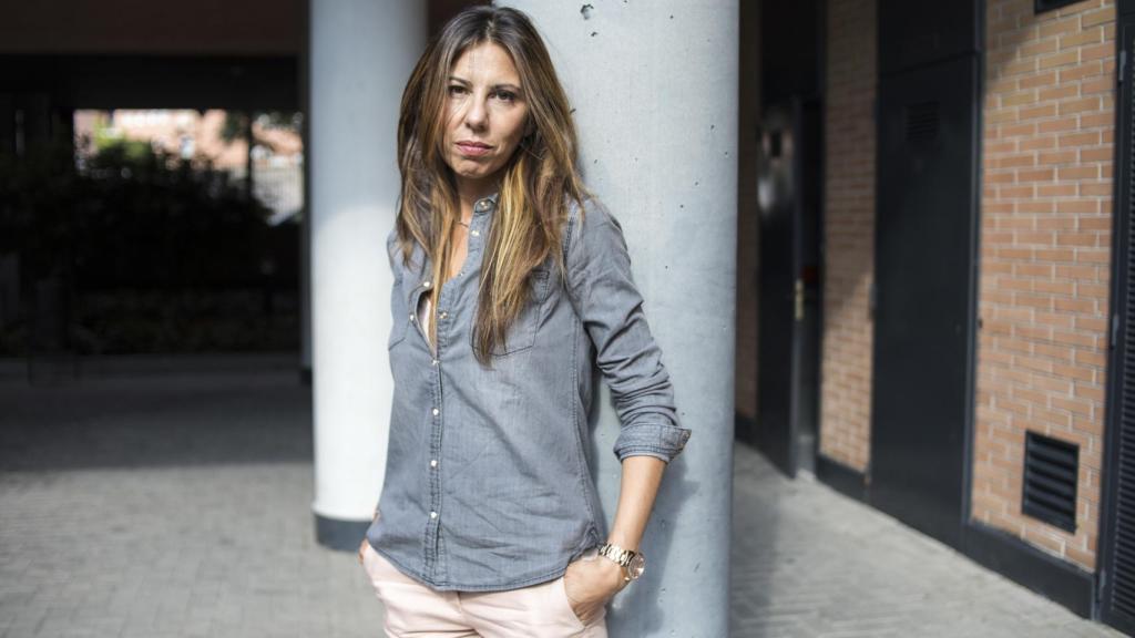 Gema de los Ríos en su casa de Madrid donde vive con sus hijos.