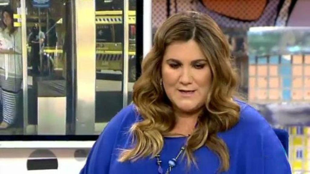 Carlota Corredera, durante una de sus entrevistas en Sálvame Deluxe.