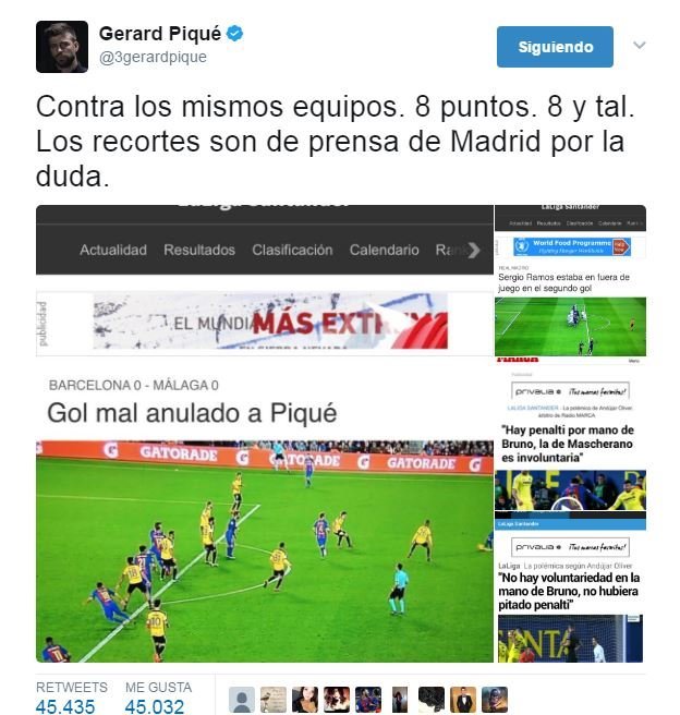 El Comité de Competición perdona la chulería de Piqué y le permite atizar a los árbitros