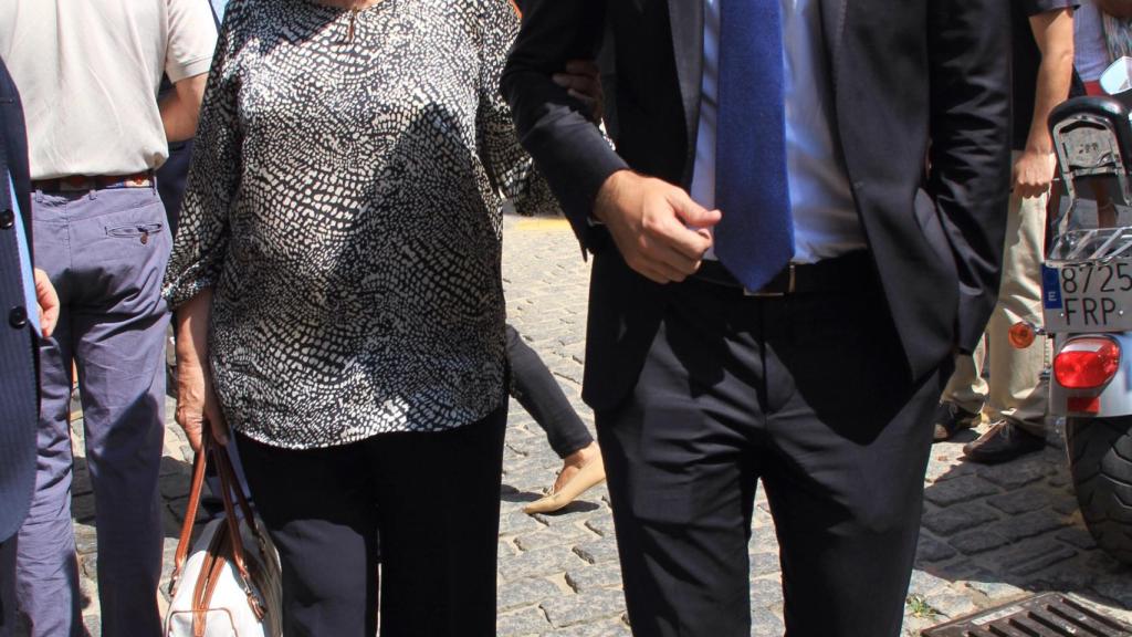 Teresa Rivero el día del entierro de José María Ruiz-Mateos.