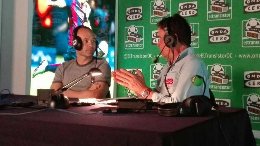 Iniesta, en El Transistor. Foto. Twitter (@ElTransistorOC)