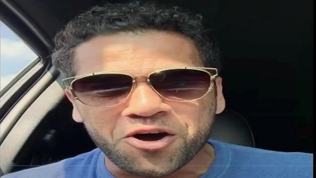 Dani Alves en su coche