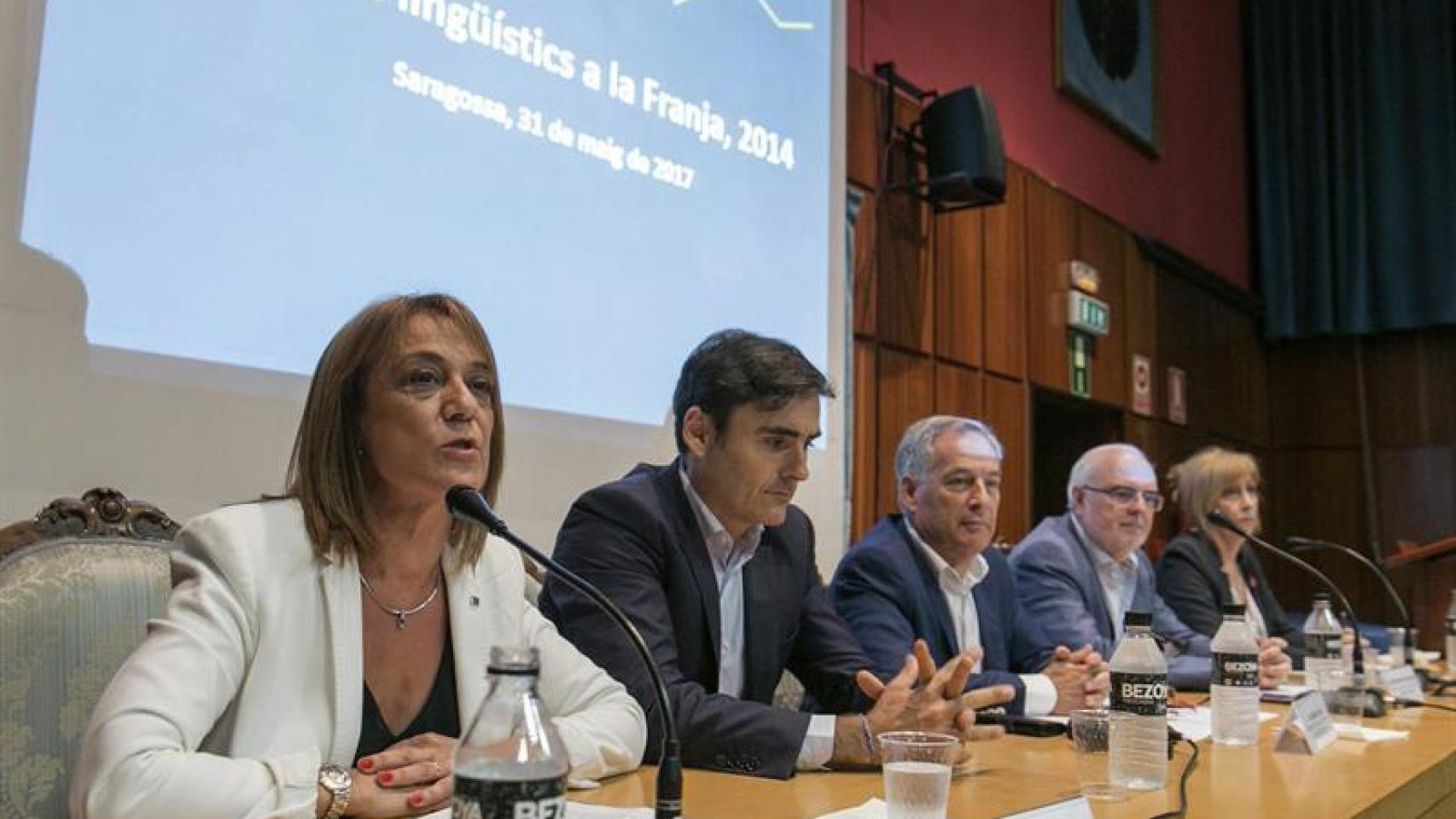 Presentación del estudio sobre el catalán en Aragón.