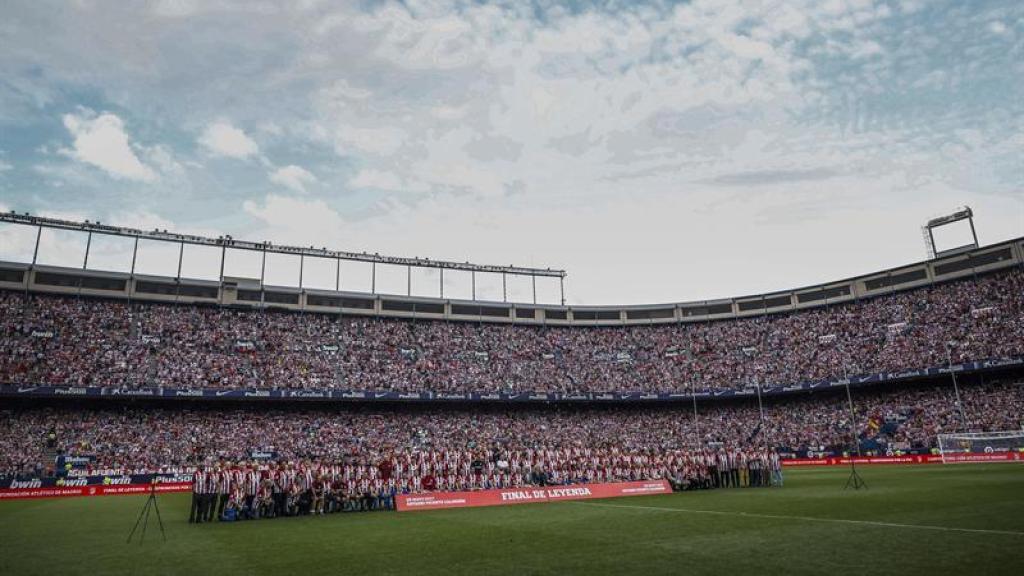 El Vicente Calderón en su último día.