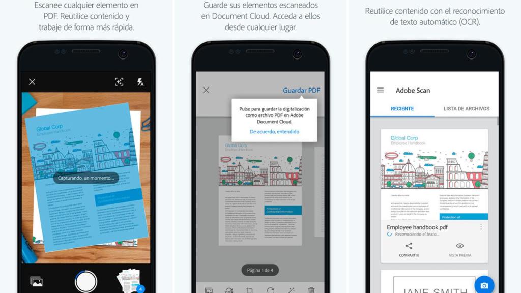 Adobe Scan, la nueva aplicación para escanear documentos