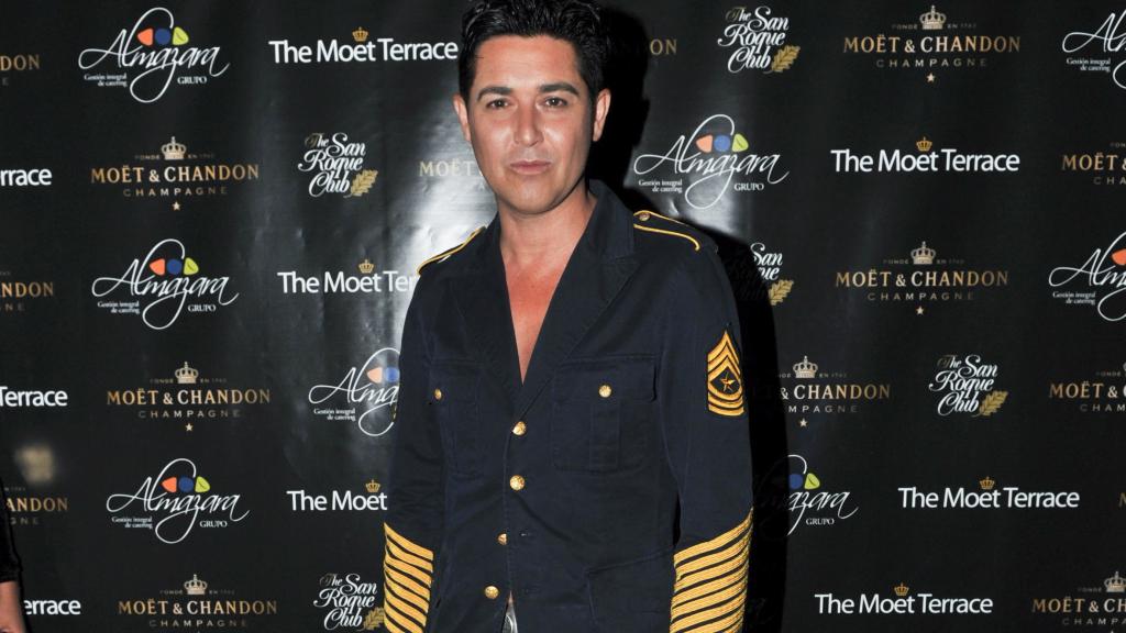 Ángel Garó en la inauguración de 'The Most Terrace Marbella', 2010.