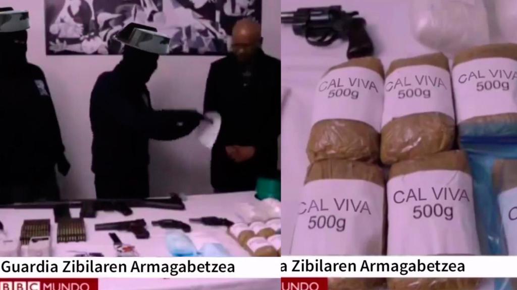 Imagen del vídeo que difunde la izquierda abertzale contra la Guardia Civil.