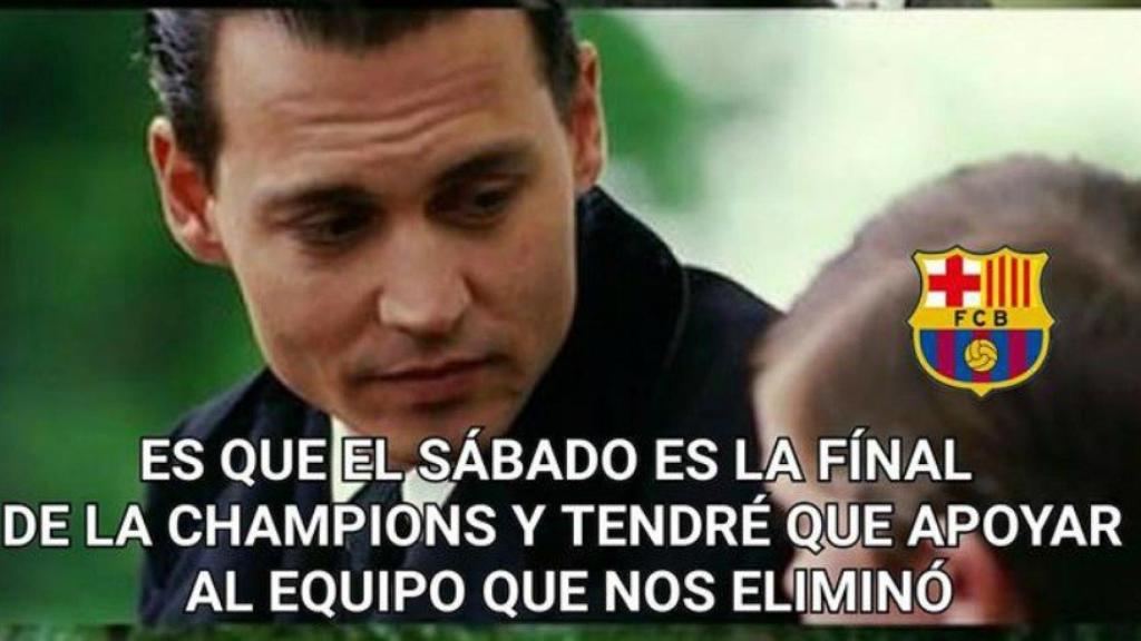 Meme sobre el Barça y la Juve 2