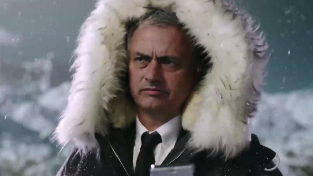 Mou, protagonista del spot de final de Champions. Foto. Twitter (@heineken)