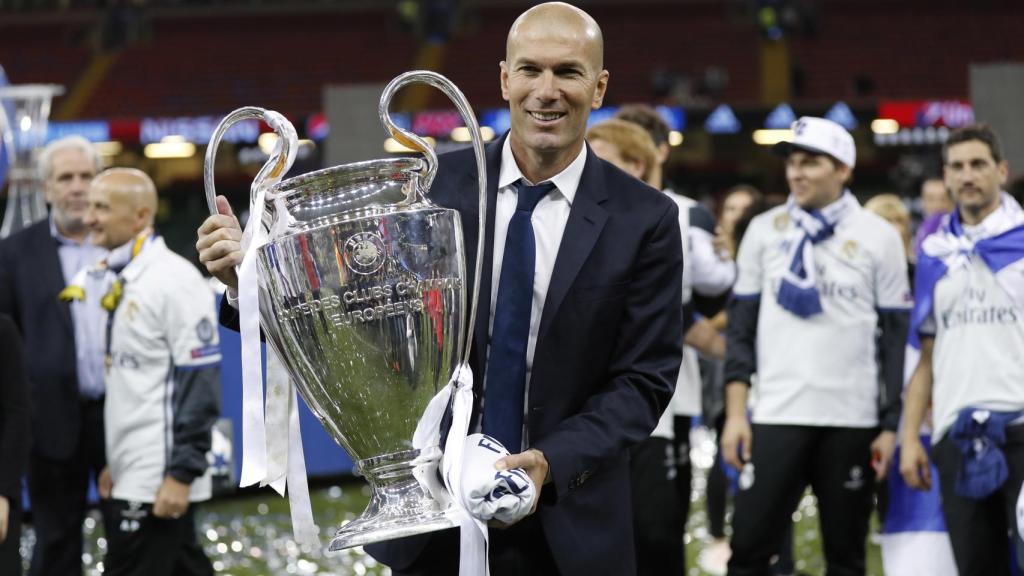 Zidane con su segunda Champions.