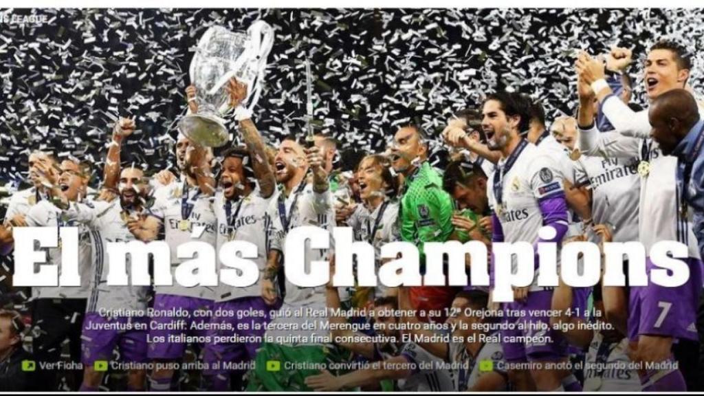 Portada del Real Madrid.