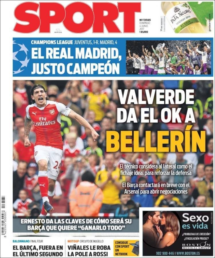 Portada de Sport