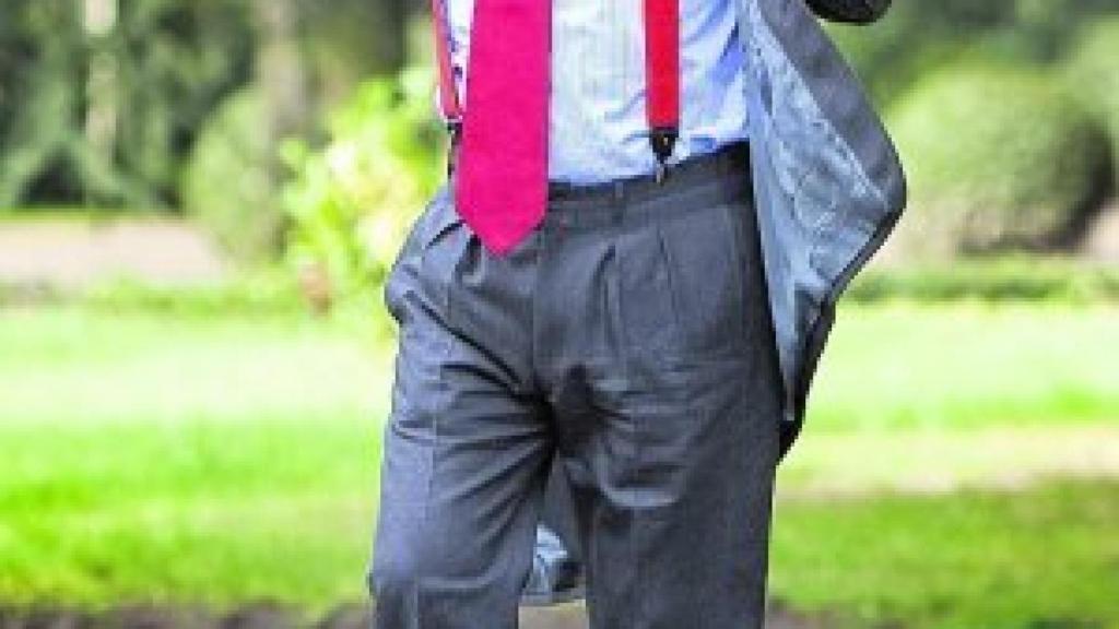 Emilio Botin en una visita al Palacio de la Moncloa.