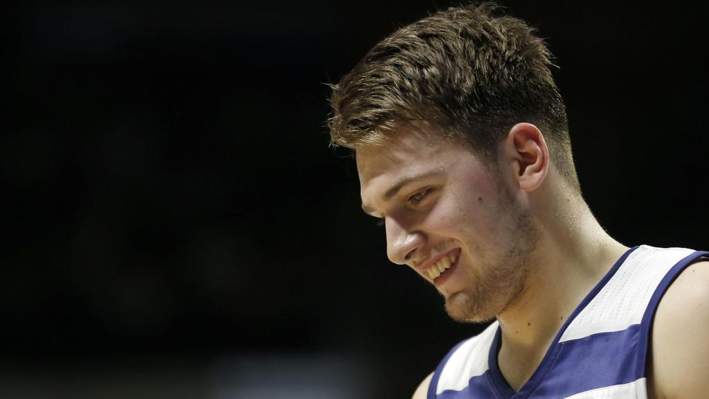 Luka Doncic en el tercer partido contra Unicaja.